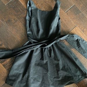 Lauren James Emerson Black Low Back Tie Dress